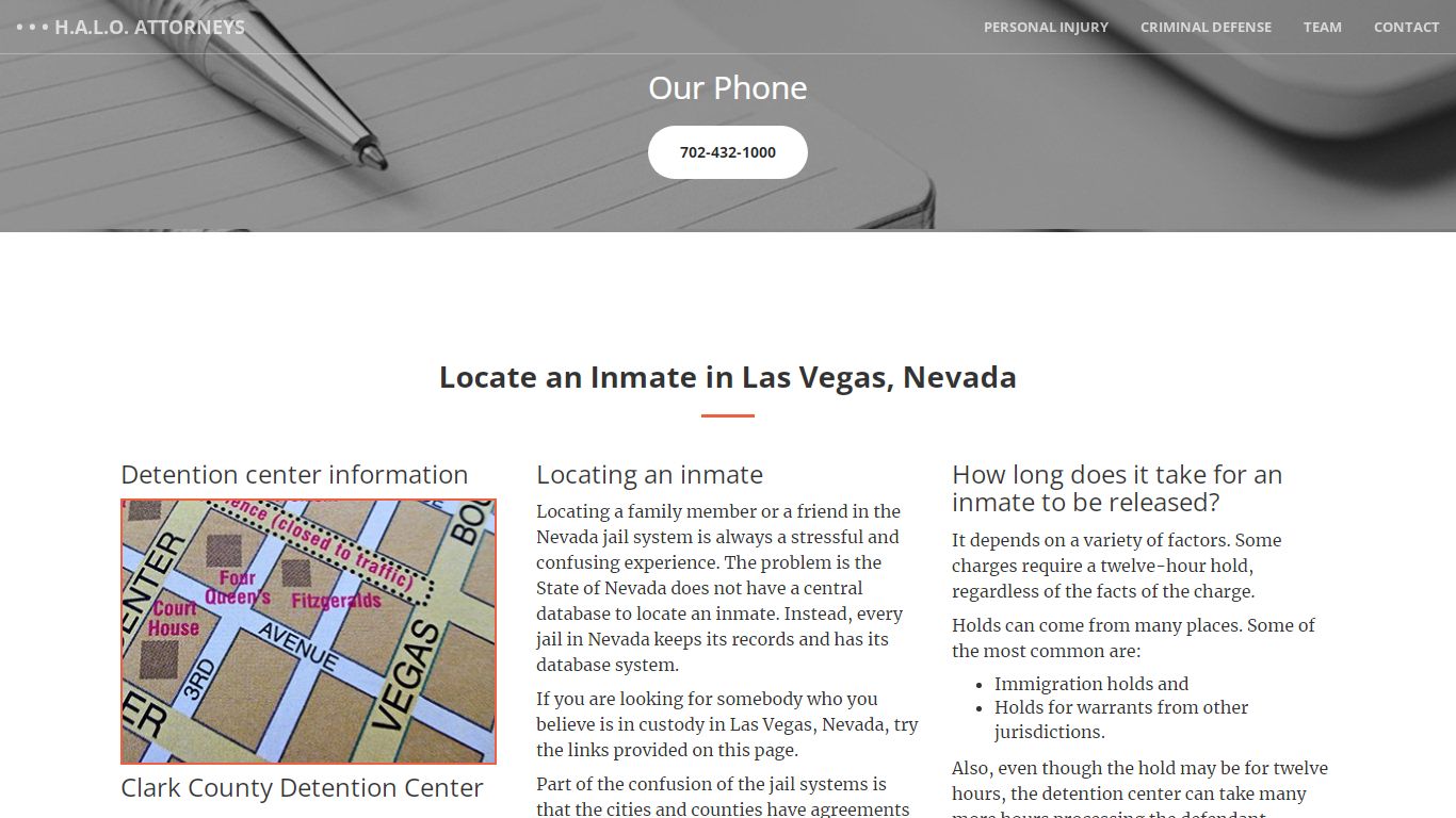 Inmate Locator | How to Locate an Inmate | Las Vegas, Nevada